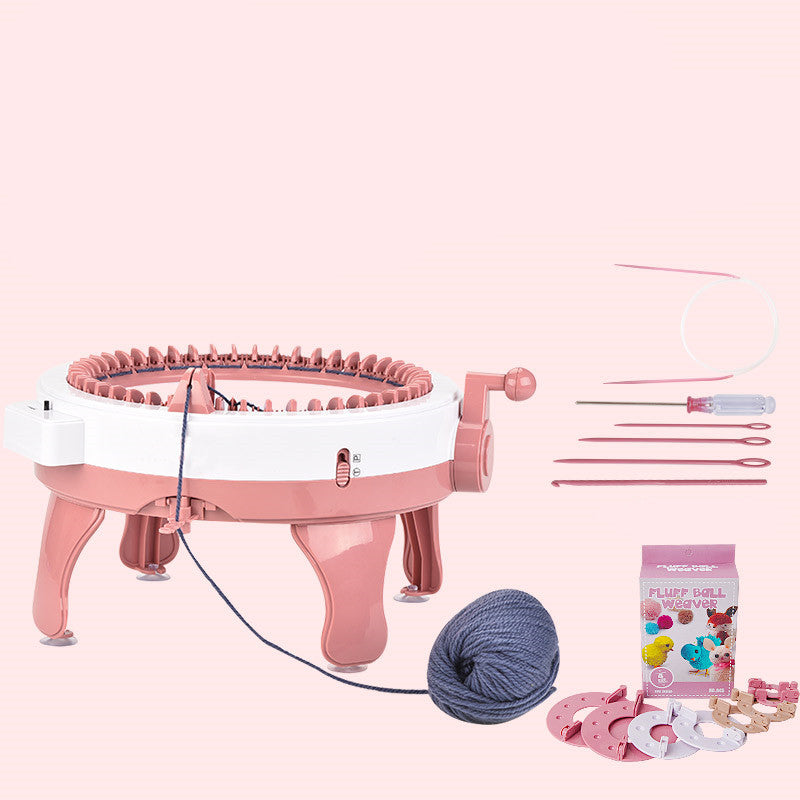 Automatic hand-cranked Knitting machine (Scarf/Beret/Sweater/Gloves)