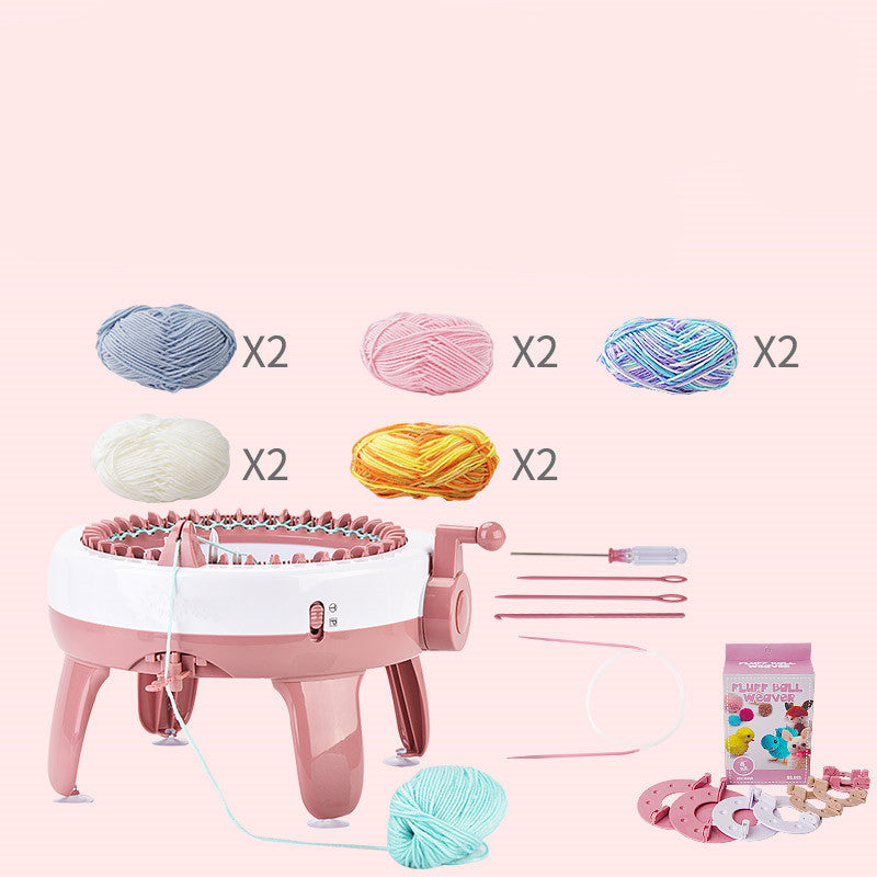 Automatic hand-cranked Knitting machine (Scarf/Beret/Sweater/Gloves)