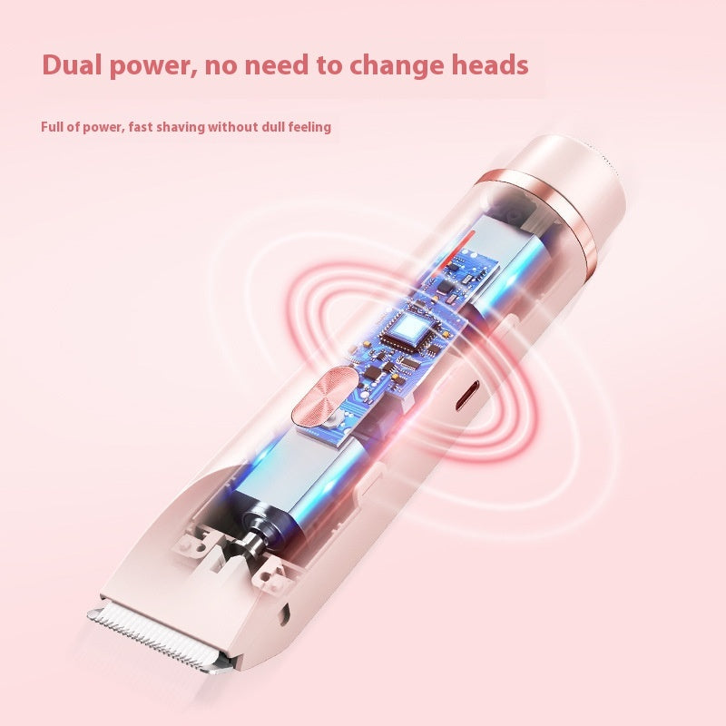 2 in 1 Hair Removal Double Head Shaver for Women