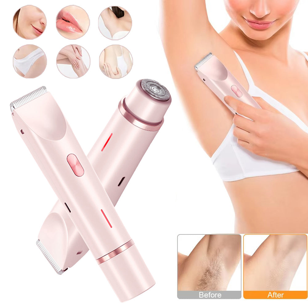 2 in 1 Hair Removal Double Head Shaver for Women