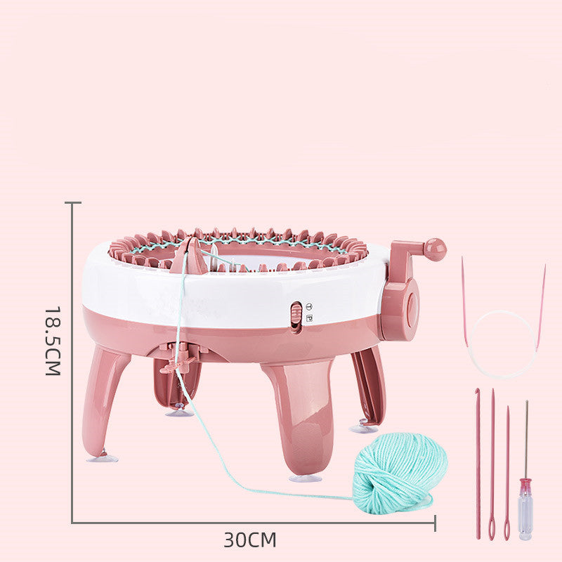 Automatic hand-cranked Knitting machine (Scarf/Beret/Sweater/Gloves)