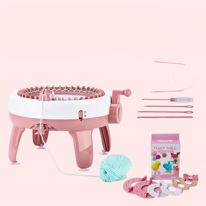 Automatic hand-cranked Knitting machine (Scarf/Beret/Sweater/Gloves)