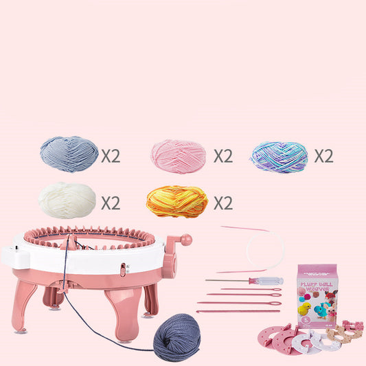 Automatic hand-cranked Knitting machine (Scarf/Beret/Sweater/Gloves)