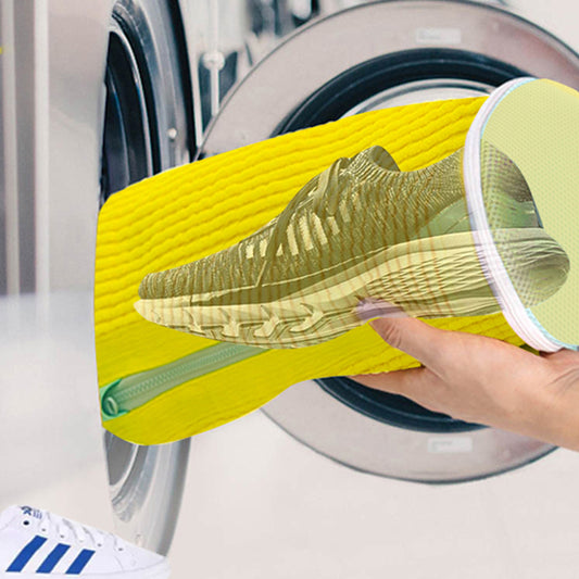 Durable Shoe Washing Bag - Blue Zippered | Protective Laundry Net for Sneakers and Casual Shoes ✅