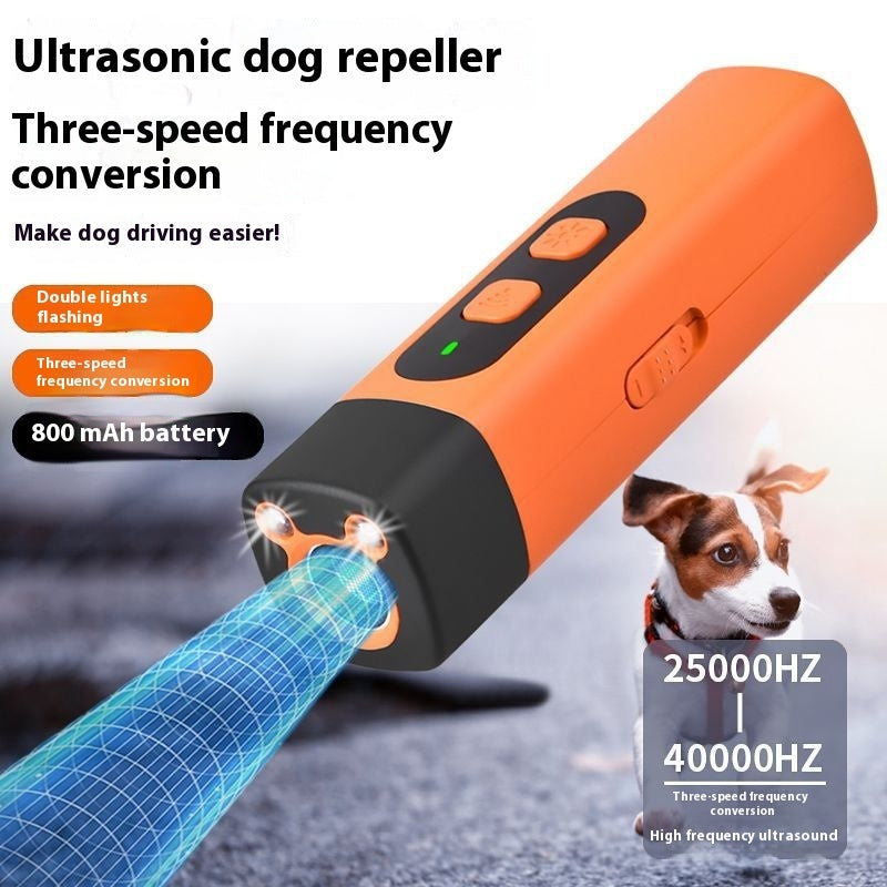 Ultrasonic Dog Repeller, LED Flashlight