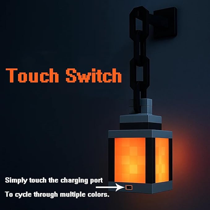 Pixel Art Lamp – RGB 16 Colors, Remote Control, USB