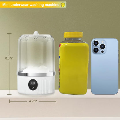 Mini Ultrasonic Wireless Washer – Portable, Hygienic Cleaning for Baby Clothes, Underwear & Travel” ✅