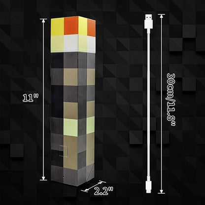 Pixel Torch Lamp 4 Color LED Night Light