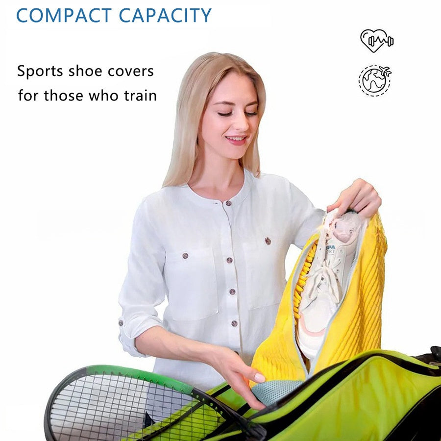 Durable Shoe Washing Bag - Blue Zippered | Protective Laundry Net for Sneakers and Casual Shoes ✅