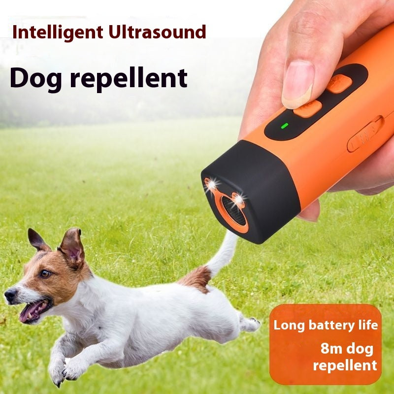Ultrasonic Dog Repeller, LED Flashlight