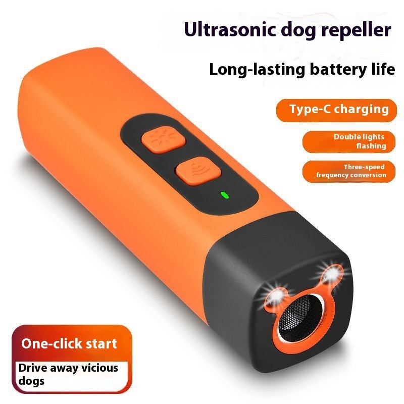 Ultrasonic Dog Repeller, LED Flashlight
