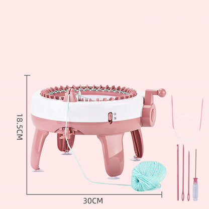 Automatic hand-cranked Knitting machine (Scarf/Beret/Sweater/Gloves)