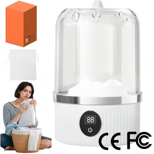 Mini Ultrasonic Wireless Washer – Portable, Hygienic Cleaning for Baby Clothes, Underwear & Travel” ✅