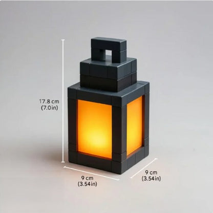 Pixel Style Night Lamp Decorative Item 16 Colors Lantern Indoor Atmosphere Light