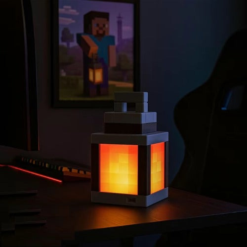 Pixel Style Night Lamp Decorative Item 16 Colors Lantern Indoor Atmosphere Light