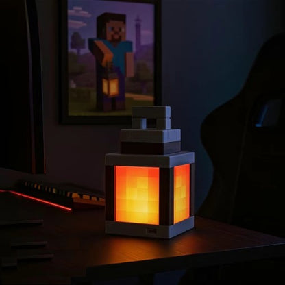 Pixel Style Night Lamp Decorative Item 16 Colors Lantern Indoor Atmosphere Light