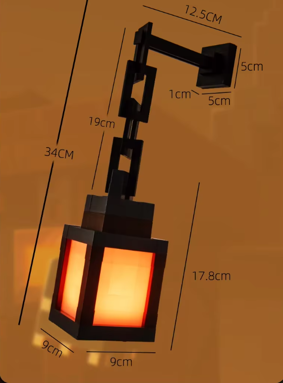 Pixel Art Lamp – RGB 16 Colors, Remote Control, USB