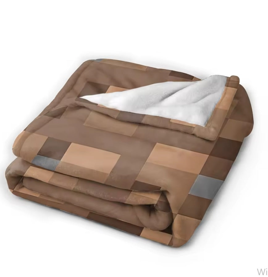 Pixel Game Blankets, flannel bedspread for sofa, bed, and camping (Pillowcase Gift)