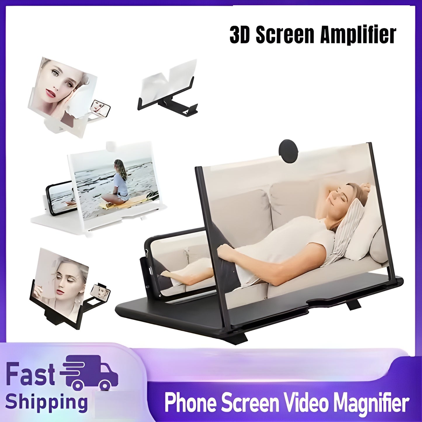 Kaoztech® 14 inch 3D Mobile Phone Amplifier HD Screen Magnifier