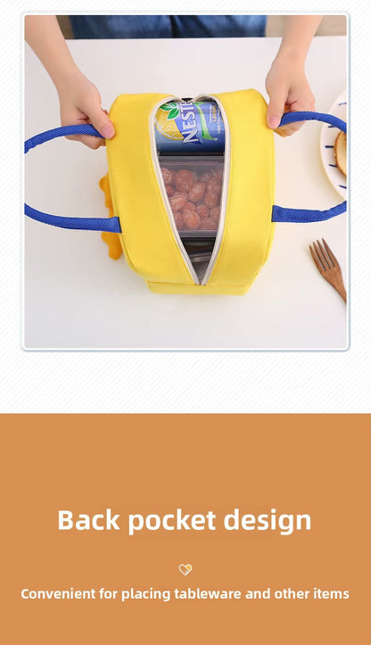 Portable Lightweight Insulated Duck Figured Thermal School and Picnic Bag for Children.