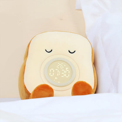 Soft Plush Toaster Alarm Clock with Light