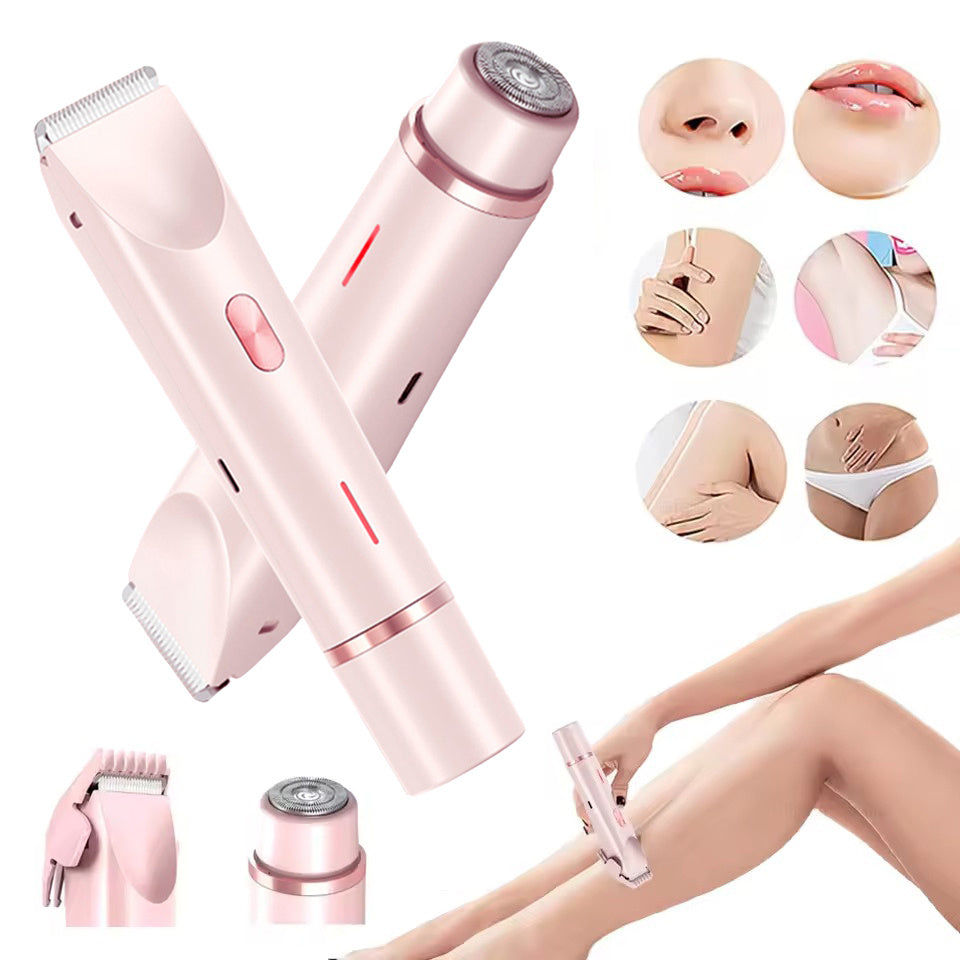2 in 1 Hair Removal Double Head Shaver for Women